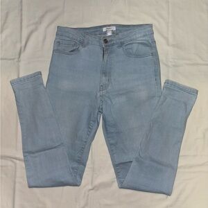 Light blue skinny jeans